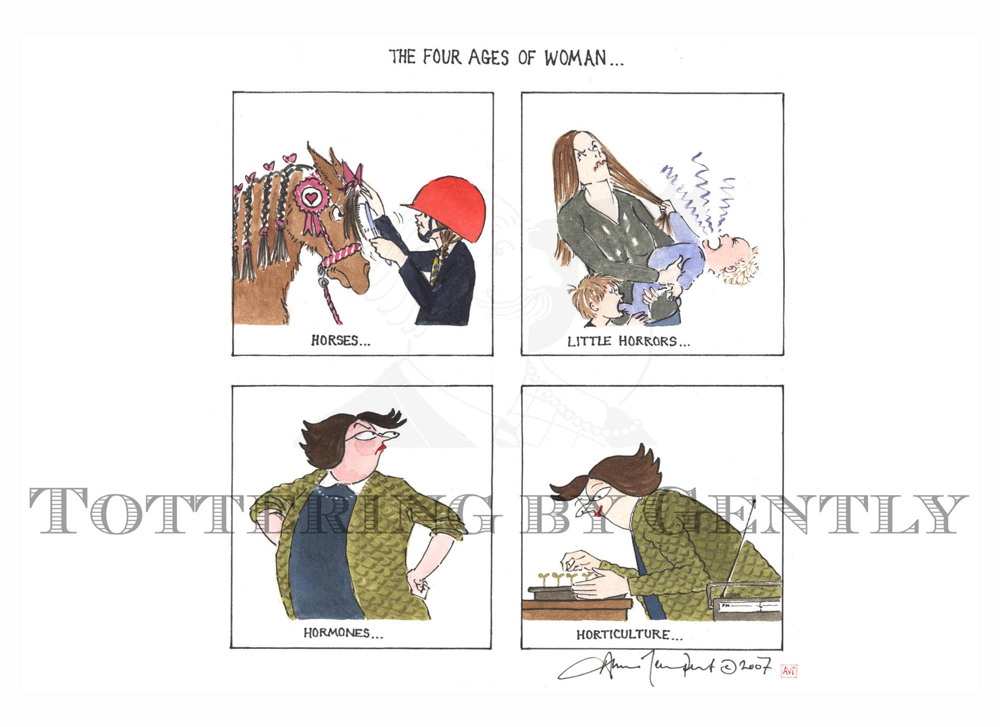 The four ages of women...  (S0454)