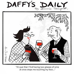 Daffy's Daily - Two glasses of wine (DD45)
